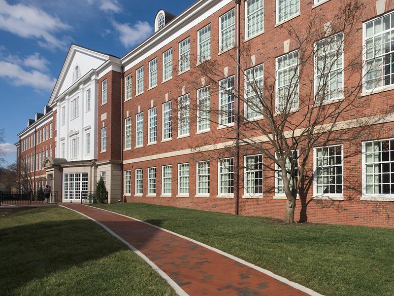 Photo of the front of Patton Hall at Ohio University